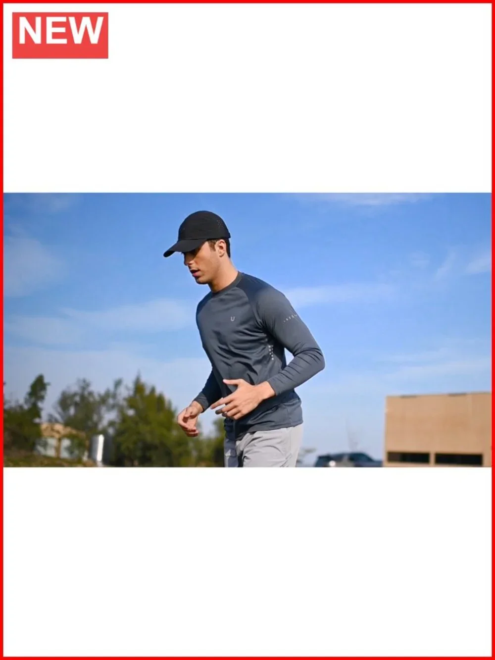 UPF 50+ Long Sleeve Sun Protection Shirt Quick Dry Athletic Running Rash Guard